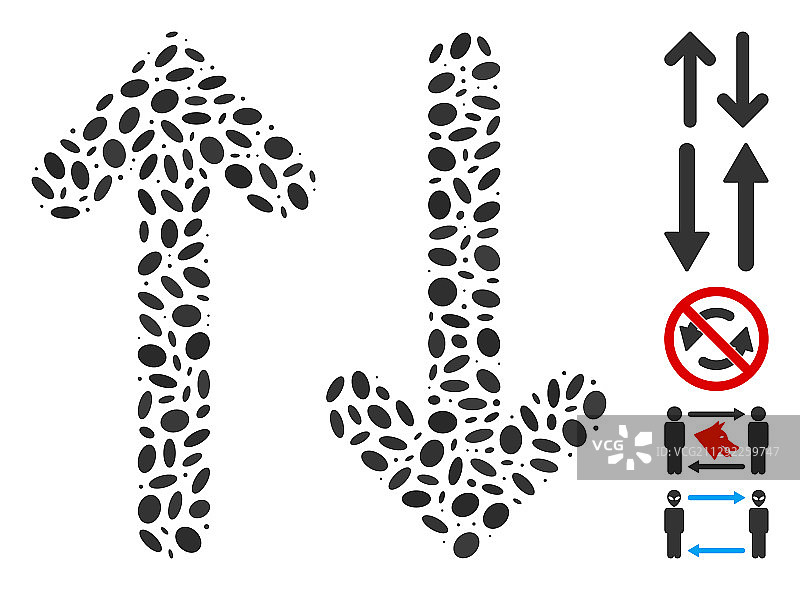 点状拼贴垂直翻转图片素材