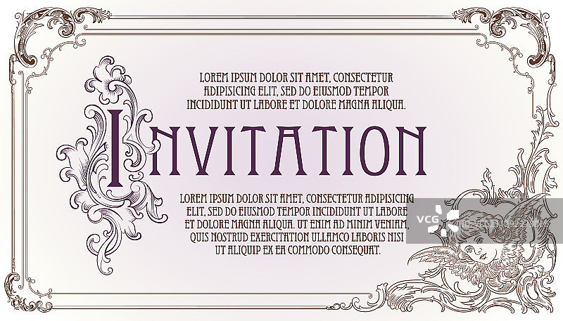 洛可可风格奢华边框图片素材