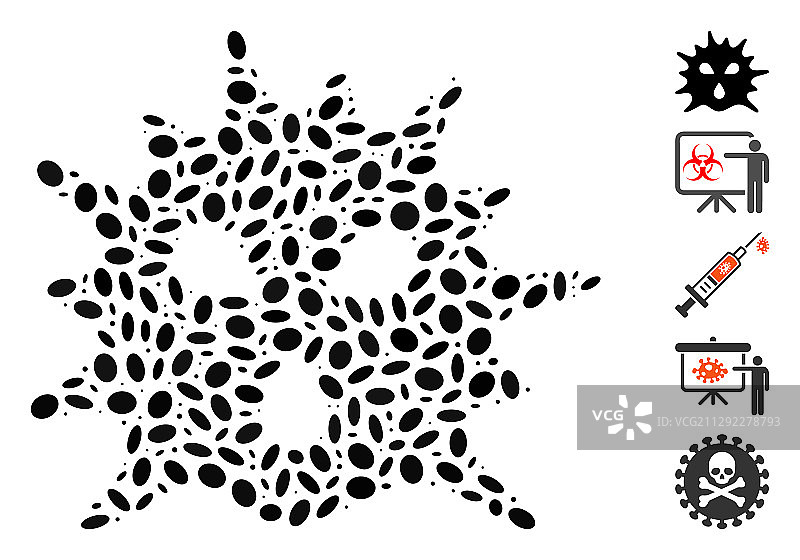 点状马赛克病毒图片素材