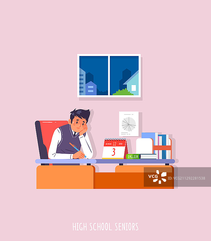 人物、学生、中学和高中、SAT、考生图片素材