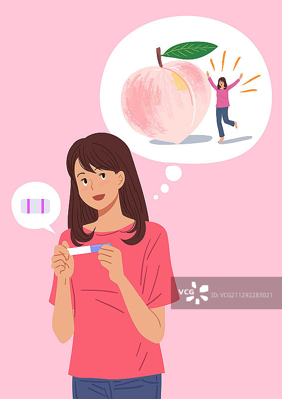 表情、迷信、信仰、桃子、梦、怀孕测试、怀孕图片素材