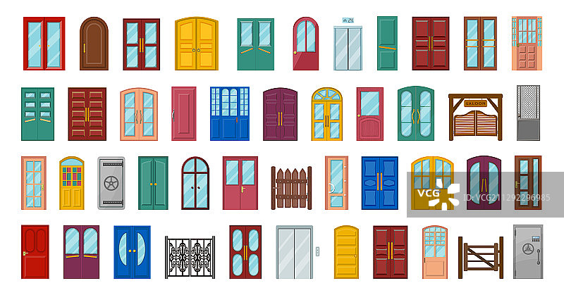 隔离的室外门图片素材