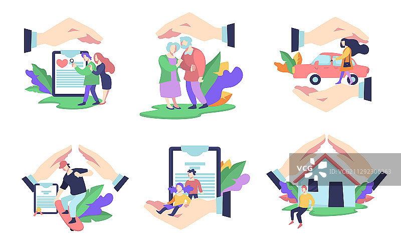 保险隔离图标医疗生活图片素材