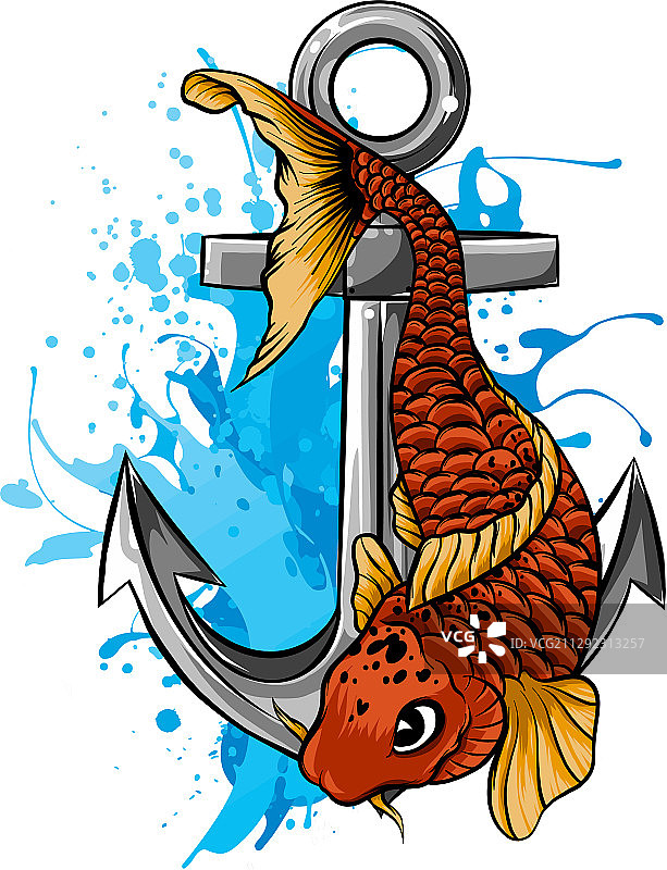 金色淡水金鱼图片素材