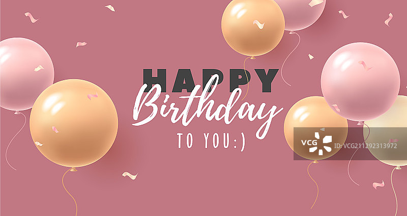 生日快乐海报或贺卡图片素材