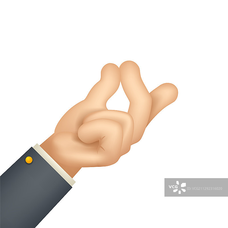 3D手指打响指吸引注意力手势图片素材