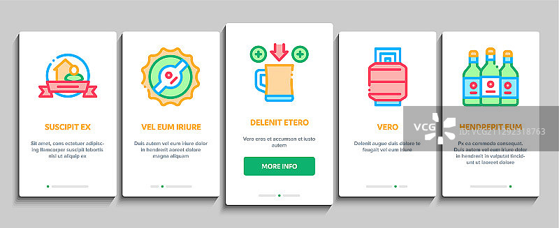 自酿啤酒入门元素图标集图片素材