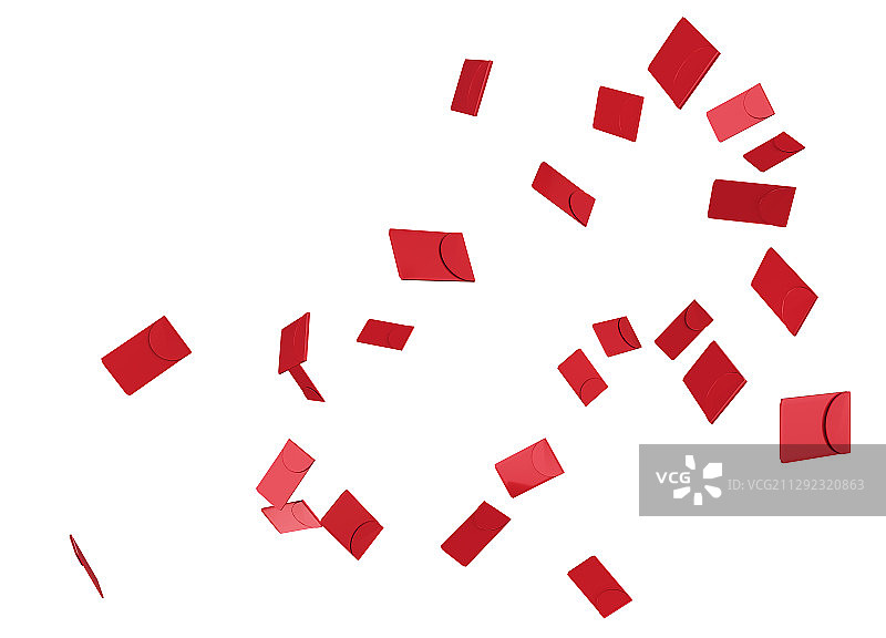 3d漂浮的红包图片素材