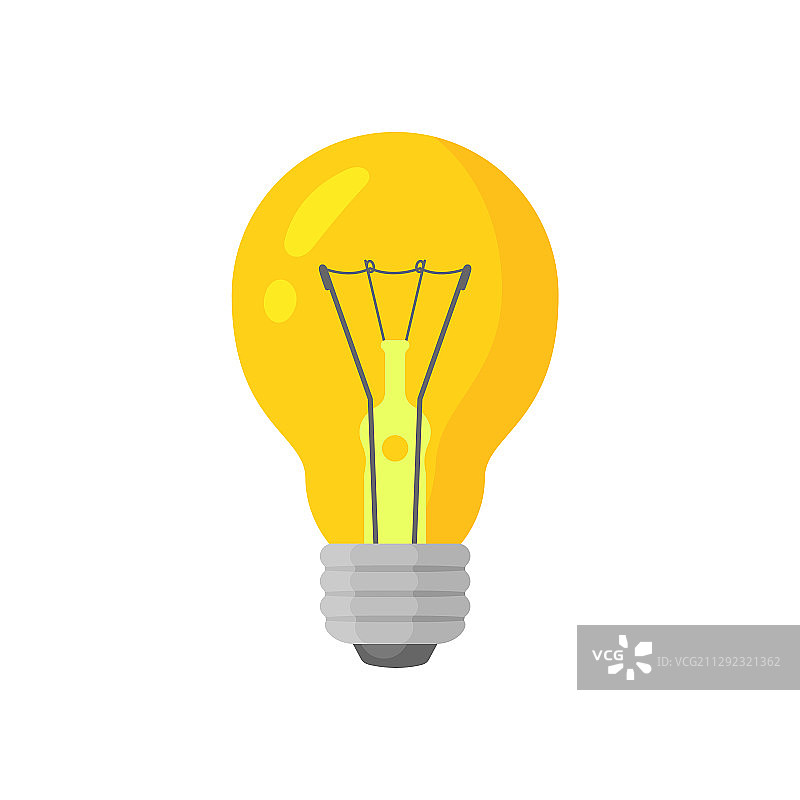 暖光灯泡彩色图标图片素材