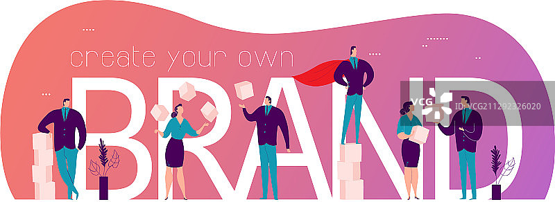 具有社交社区人群的扁平概念设计图片素材