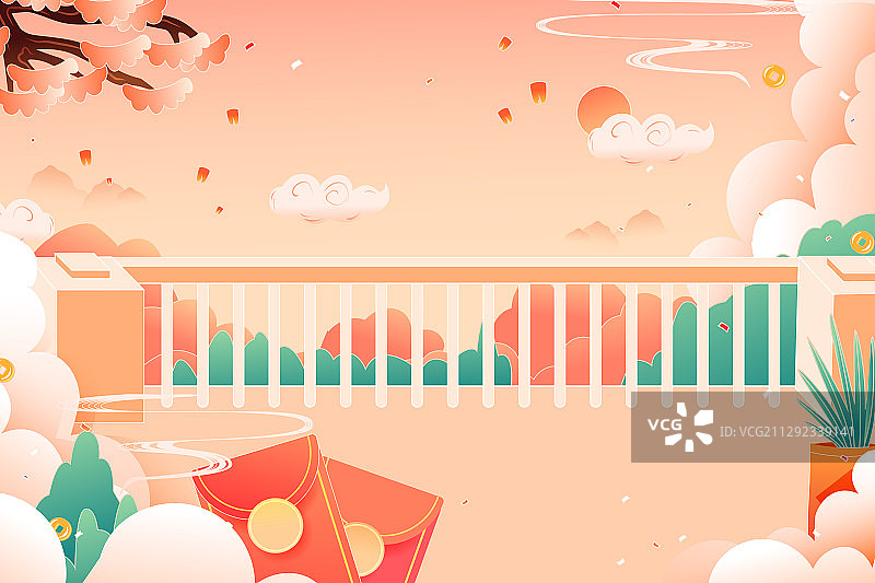 卡通中秋节月饼团圆家人赏月吃饭聚会送礼电商中国风传统矢量插画图片素材