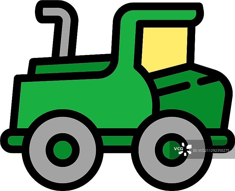 推土机轮廓图标图片素材