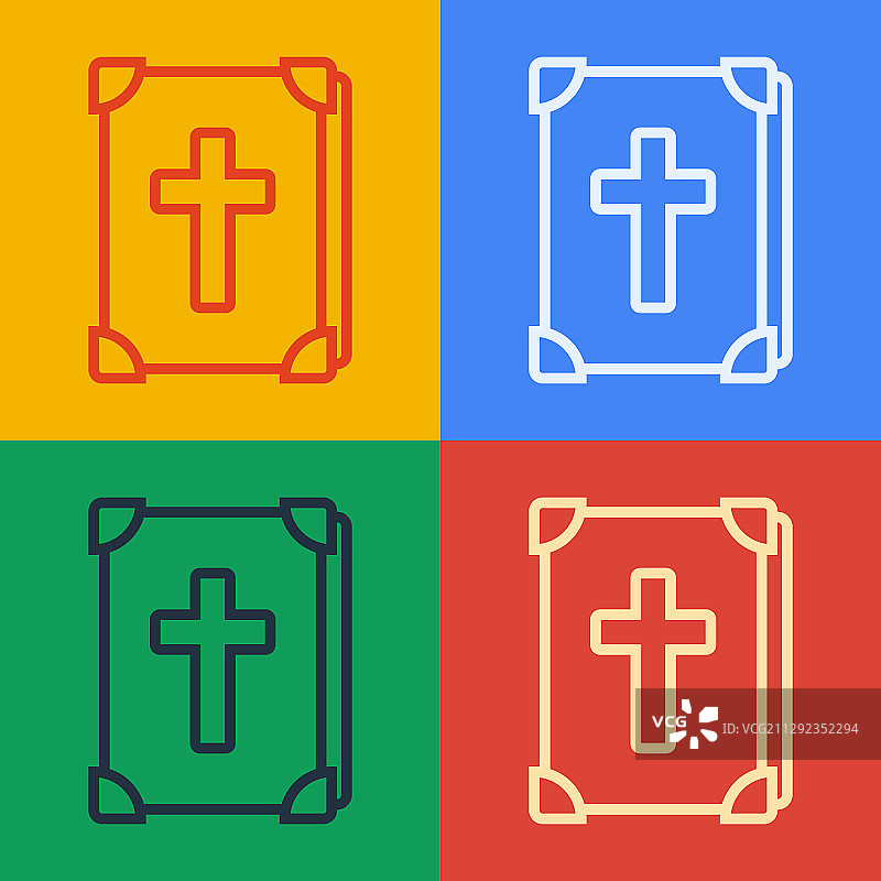 波普艺术风格圣经icon图片素材