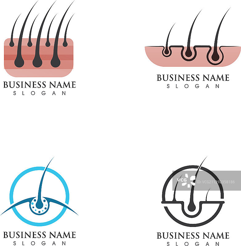 头发护理图标模板图片素材