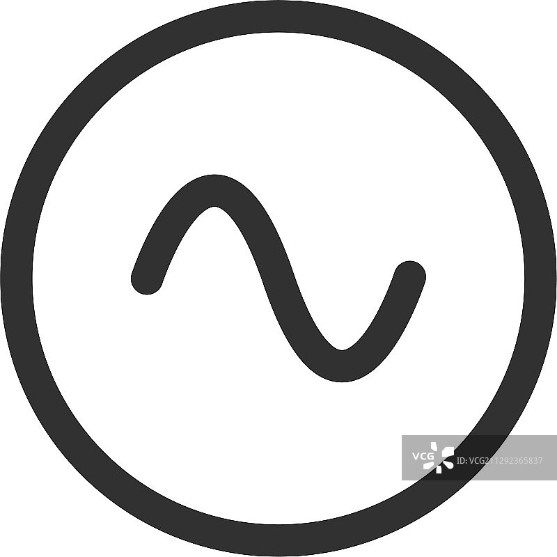 交流电源正弦波图标素材图片素材