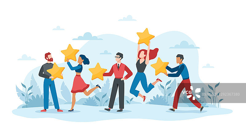 五星评级用户客户反馈图片素材