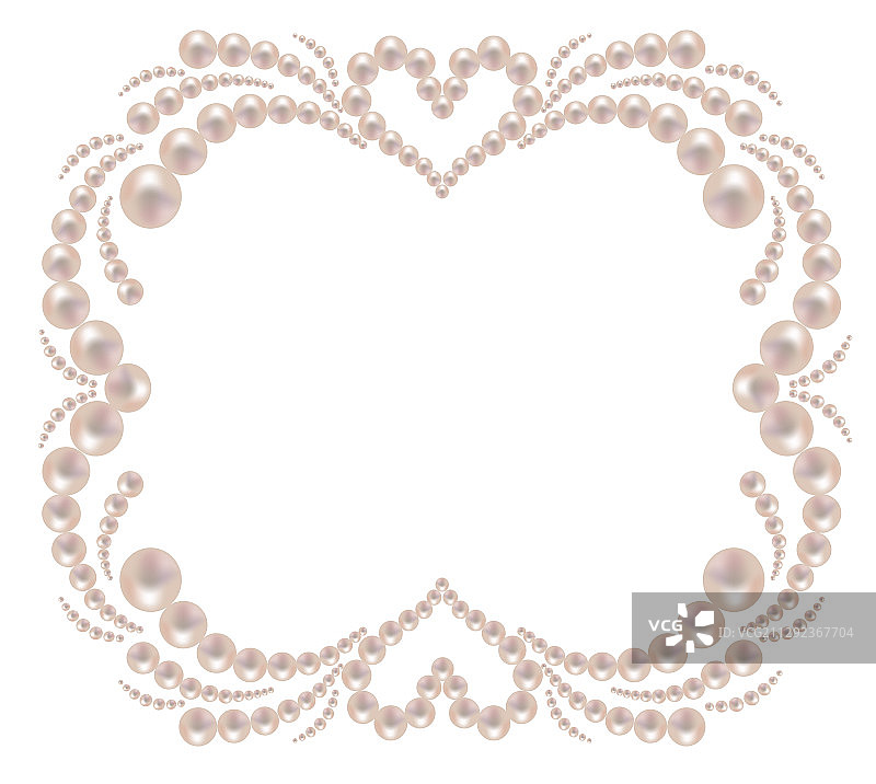 珍珠边框图片素材