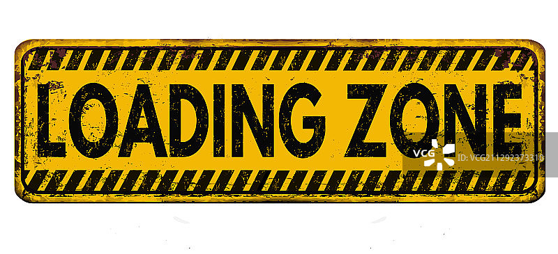复古装卸区锈迹金属标志图片素材