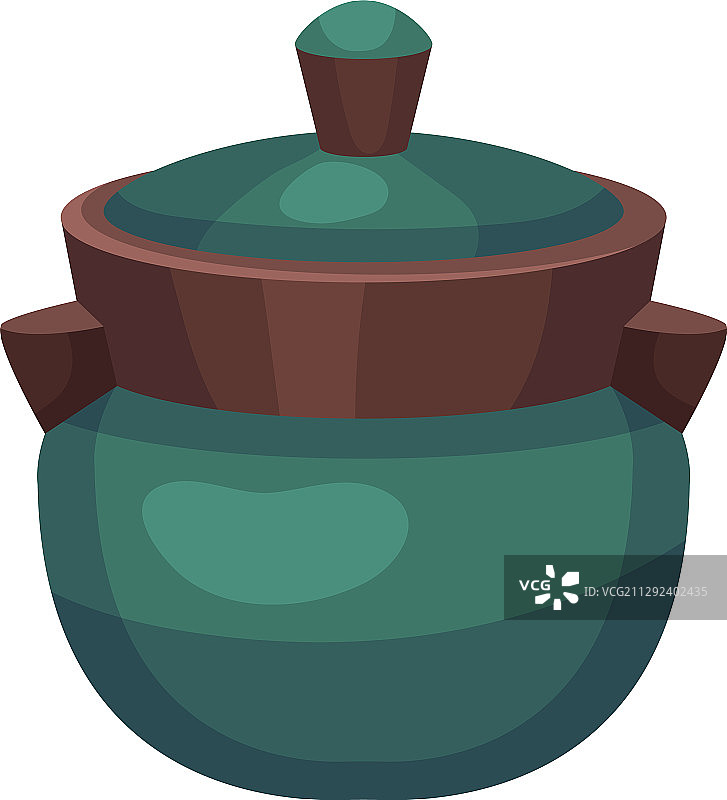 带盖陶瓷容器图片素材