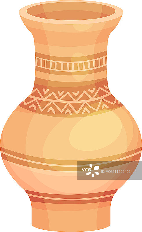 宽颈陶瓷花瓶或容器图片素材