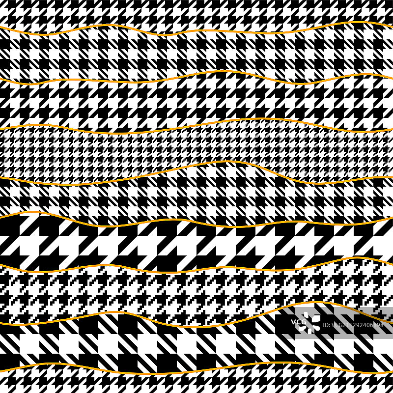 经典的犬齿拼接图案图片素材