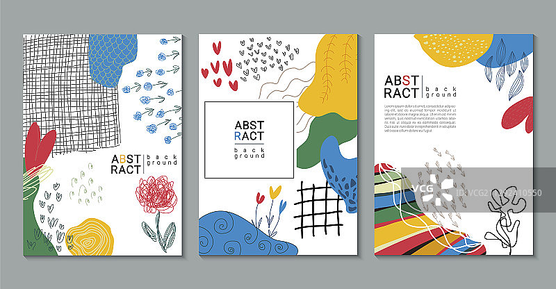 现代手绘艺术海报合集图片素材