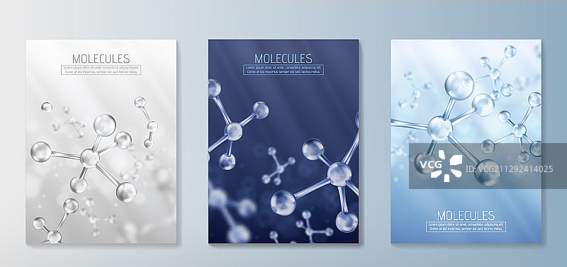 玻璃分子模型反射和折射图片素材