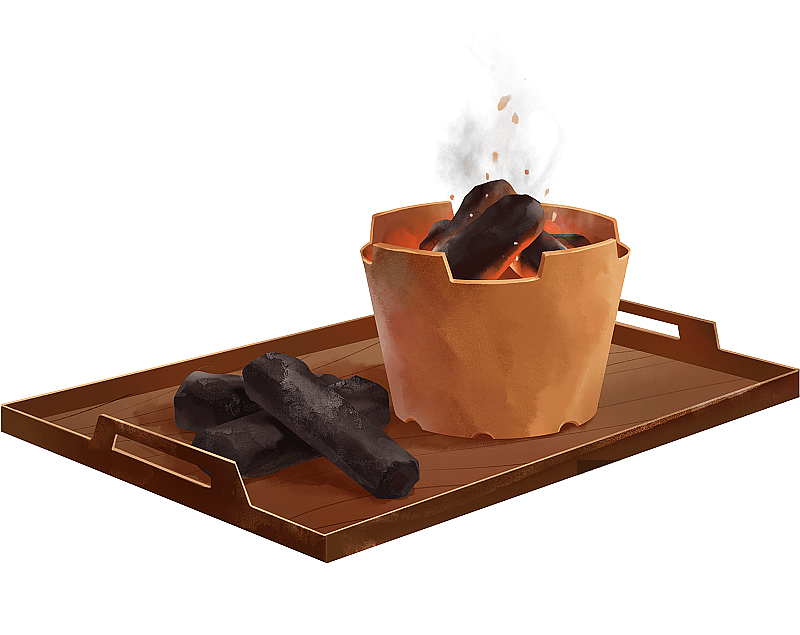 冬天碳炉元素图片素材