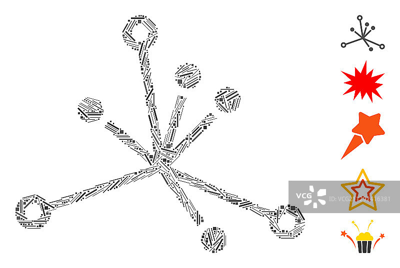 孵化拼贴宇宙大爆炸图片素材