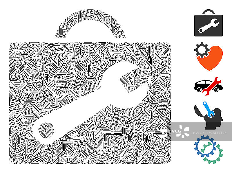 阴影马赛克工具箱图片素材