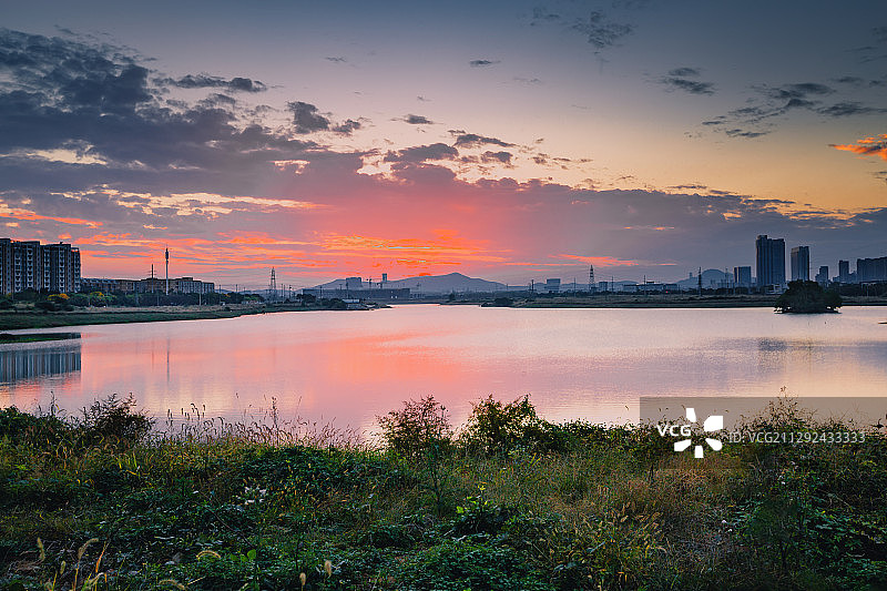 晚霞3+九龙湖（南京）图片素材