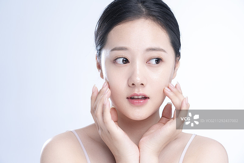 东方女人妆面图片素材