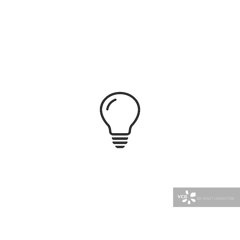 扁平灯泡图标灯泡创意概念图片素材