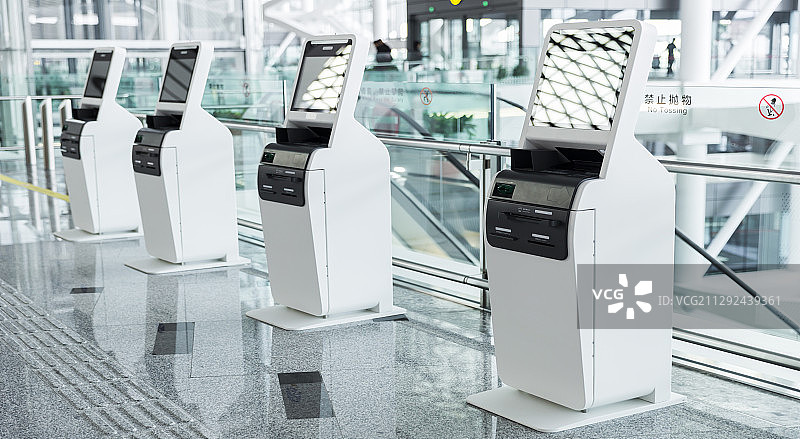 自助值机柜台图片素材