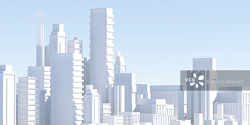 3D抽象城市风光图片素材
