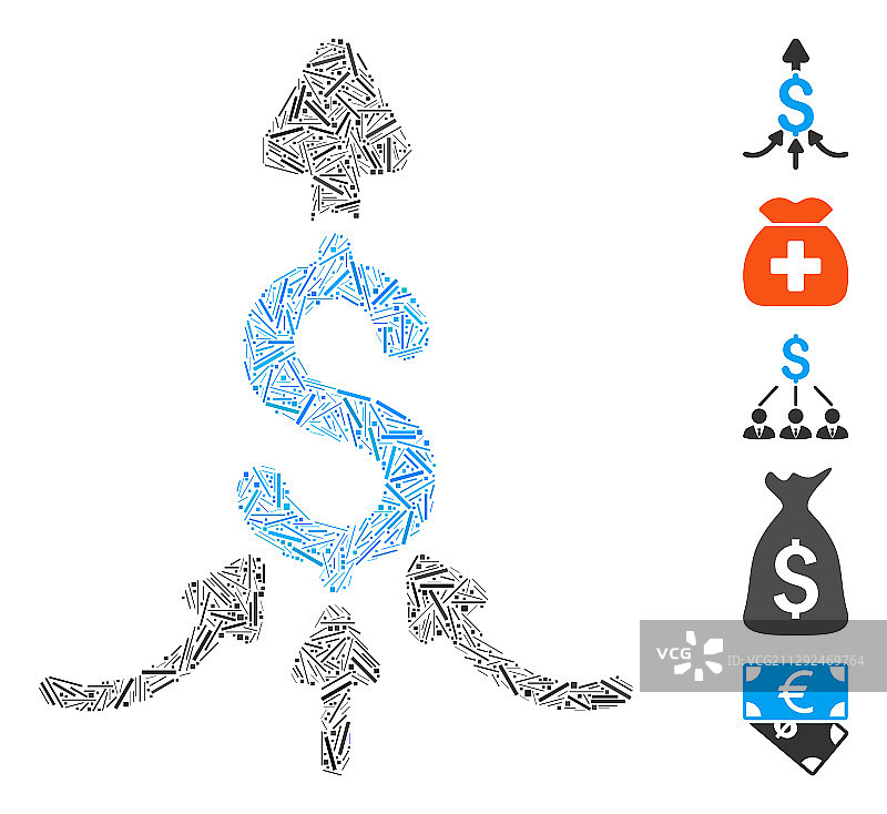 线条拼贴联合支付图标图片素材