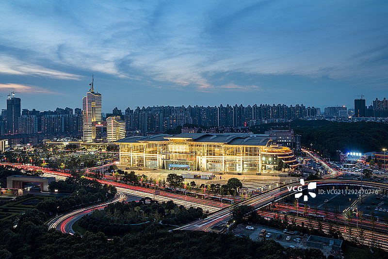 湖南电视台及湖南国际会展中心图片素材