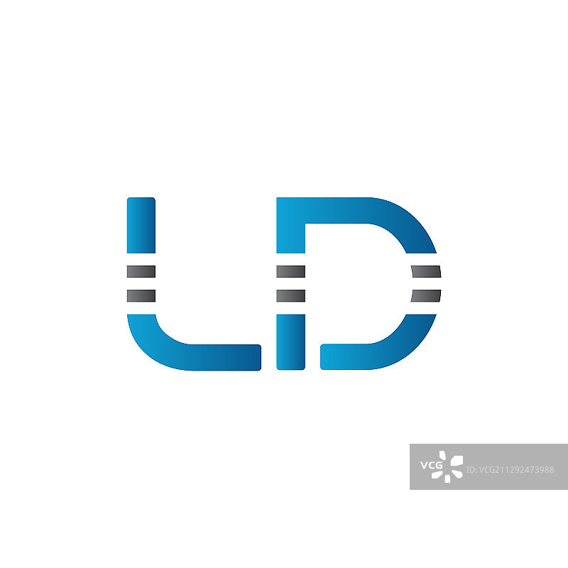 LD字母商务Logo设计模板图片素材