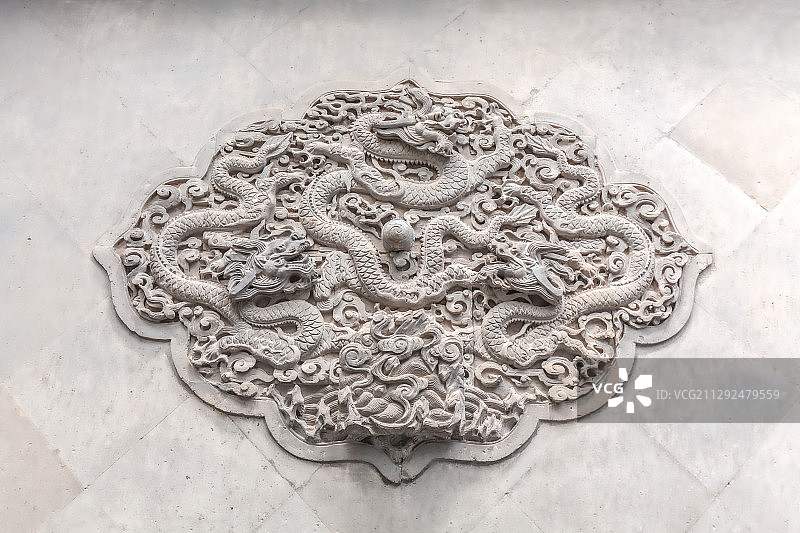 浅浮雕：龙图片素材