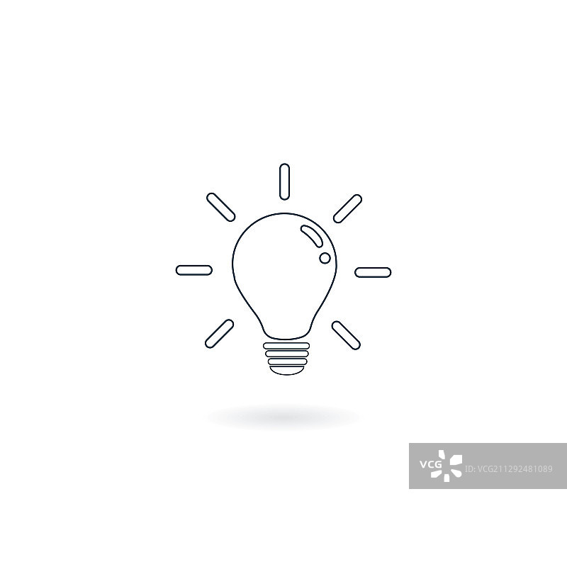 解决问题或难题的灯泡标志图片素材