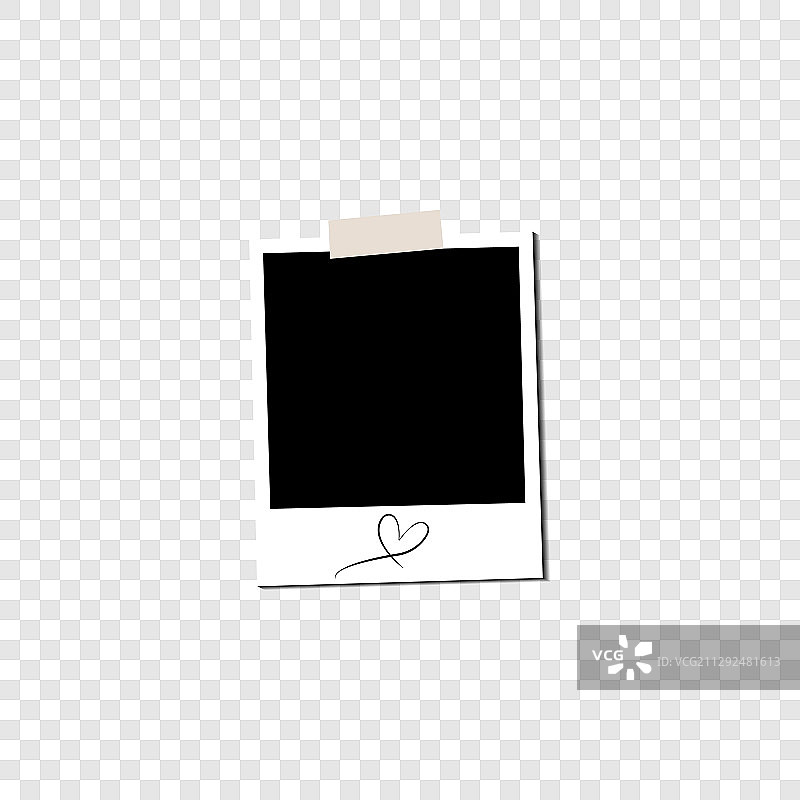 背景带心形的相框图片图片素材