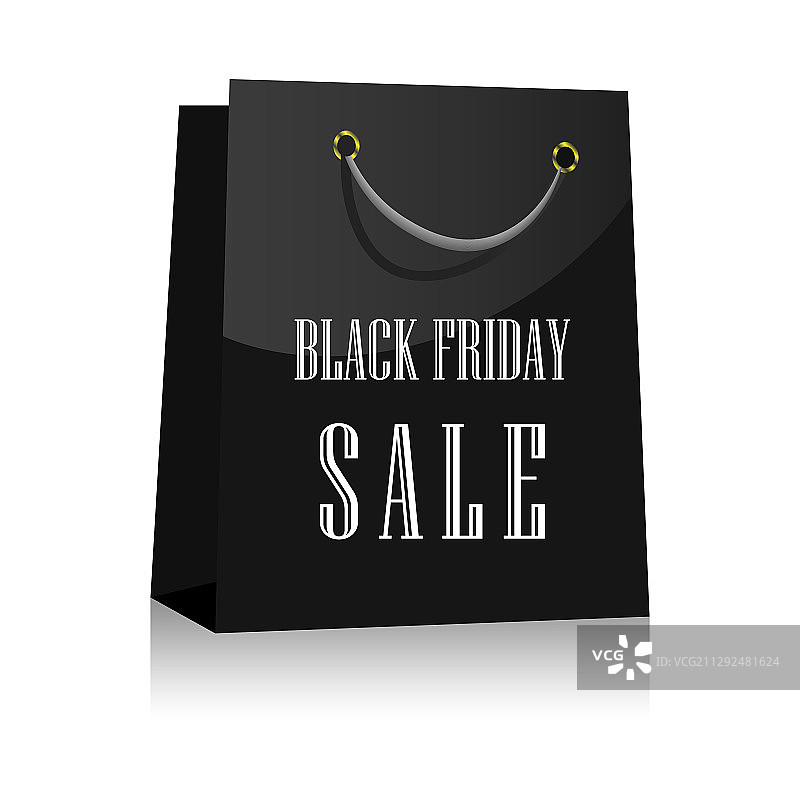黑色星期五礼品袋图标图片素材