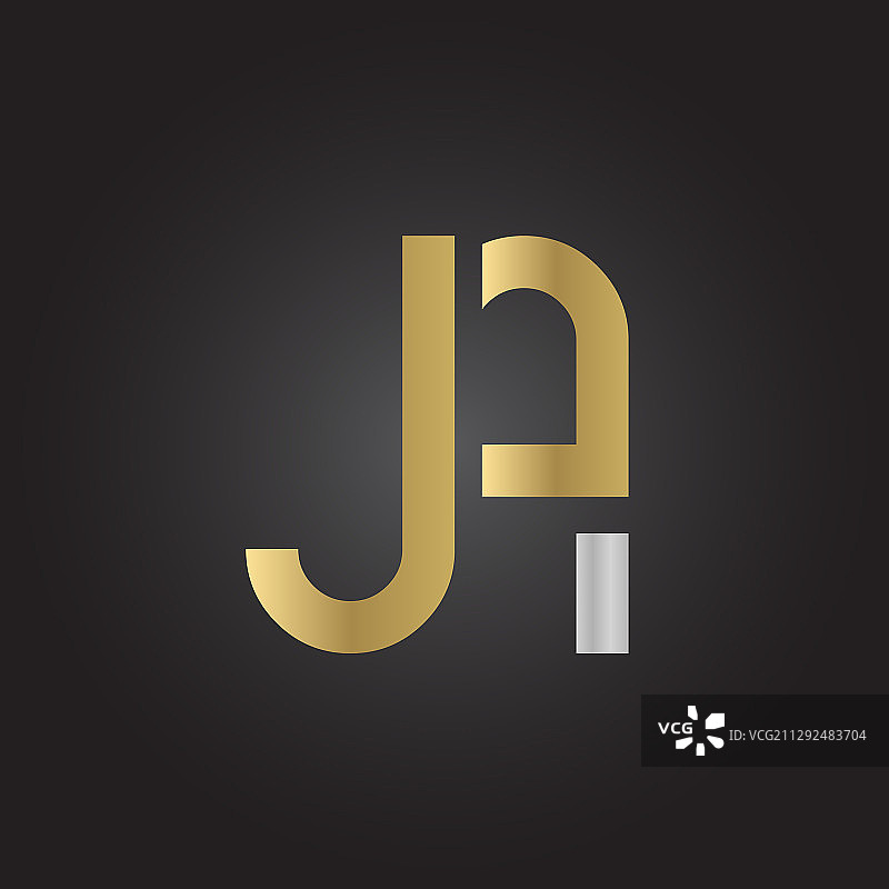 创意字母JA标志设计模板图片素材