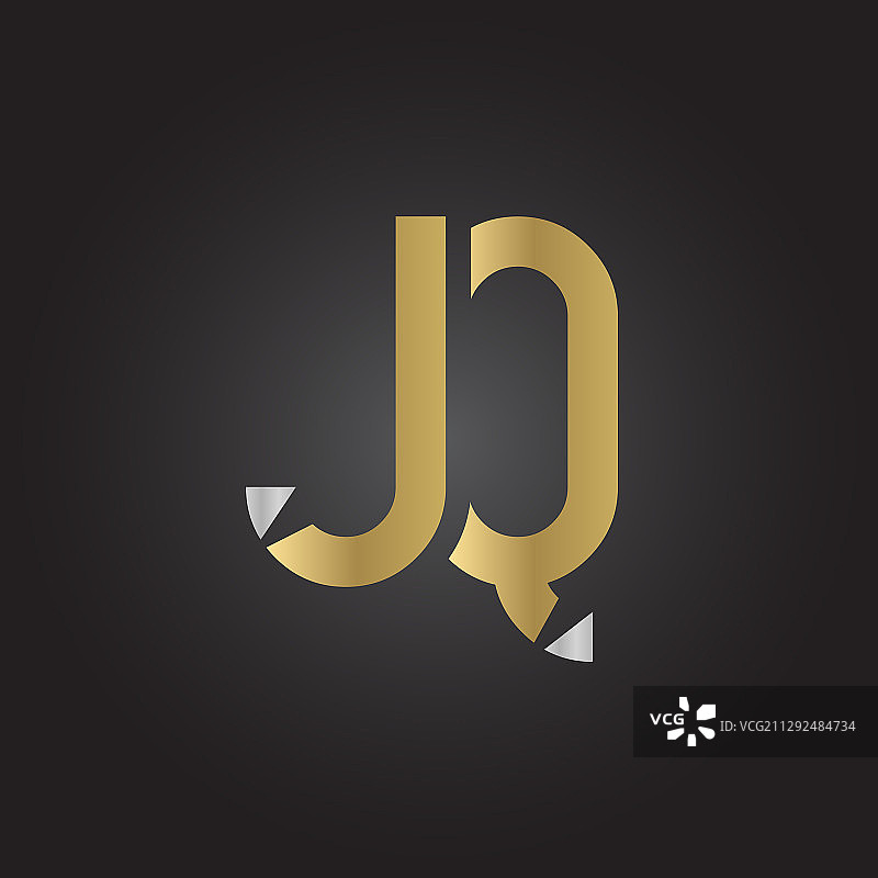 创意字母JQ标志设计模板图片素材