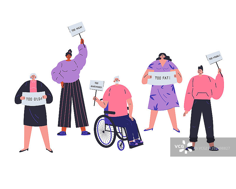 人们受到歧视图片素材
