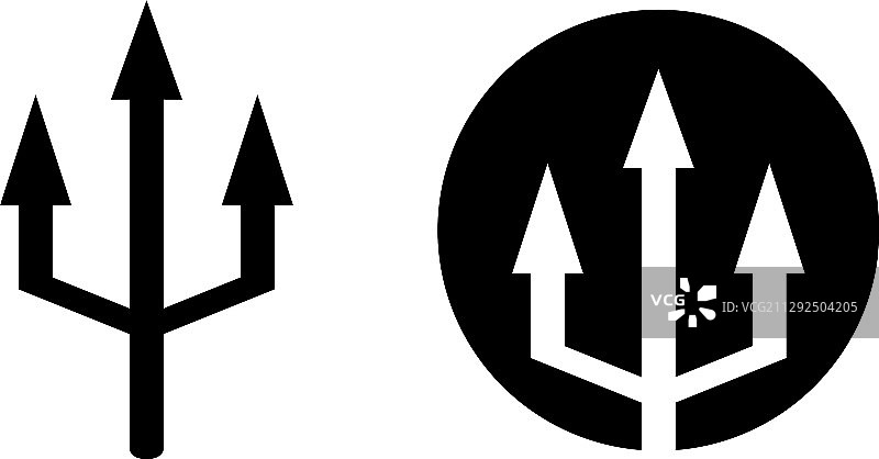 三叉戟图形设计模板图片素材