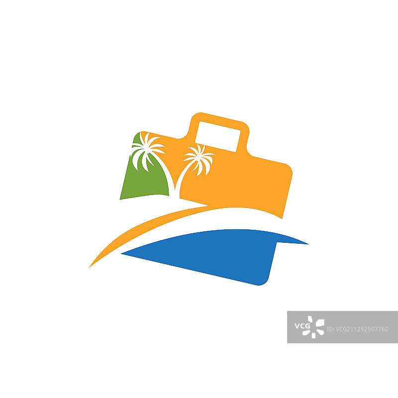 长颈鹿主题纹理旅行包图片素材