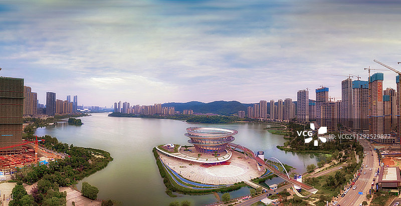 梅溪湖全景一览图片素材