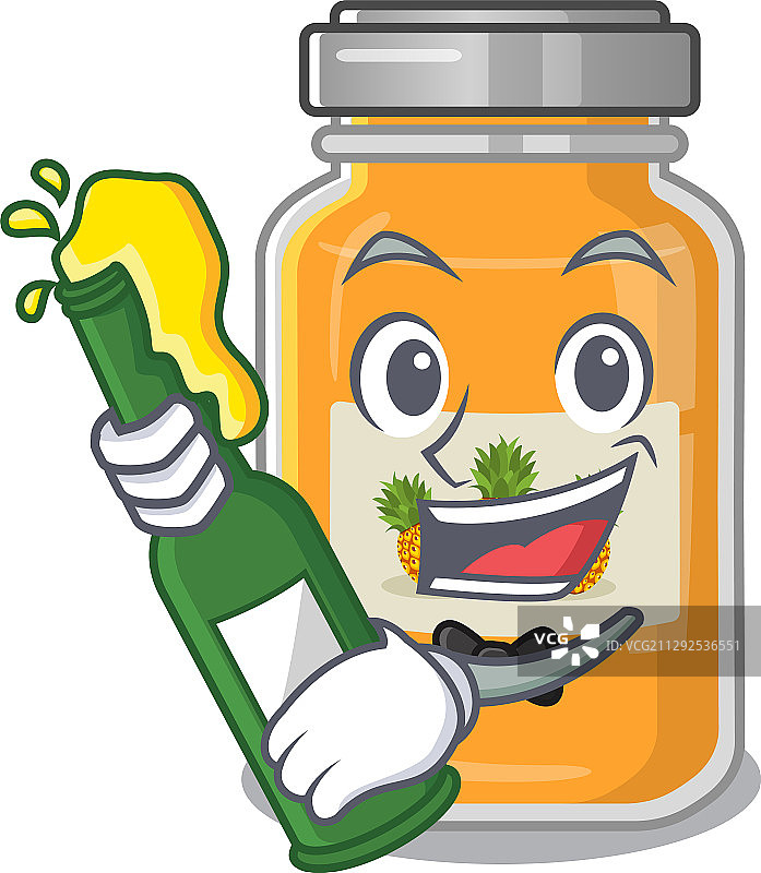 菠萝酱吉祥物卡通设计图片素材