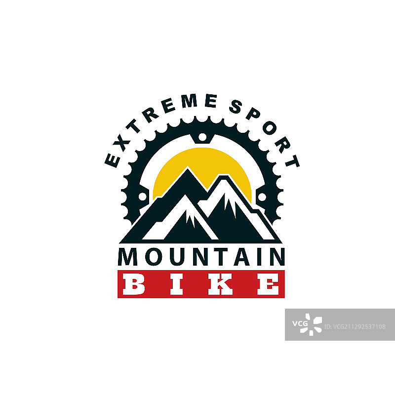 山地自行车标志图片素材